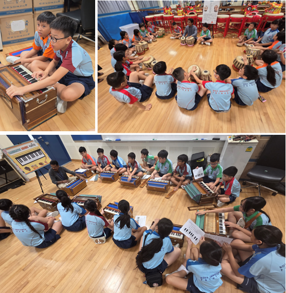 Students learned about traditional music instrument